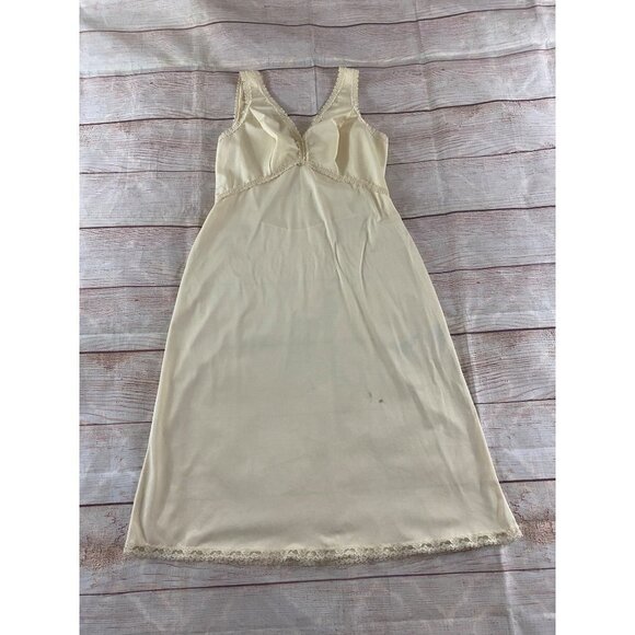 Vintage 70's Wonder Maid Empire Waist Non Cling Night Gown - 38 - Picture 5 of 15